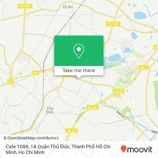 Cafe 1088, 1A Quận Thủ Đức, Thành Phố Hồ Chí Minh map