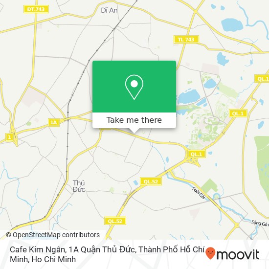 Cafe Kim Ngân, 1A Quận Thủ Đức, Thành Phố Hồ Chí Minh map