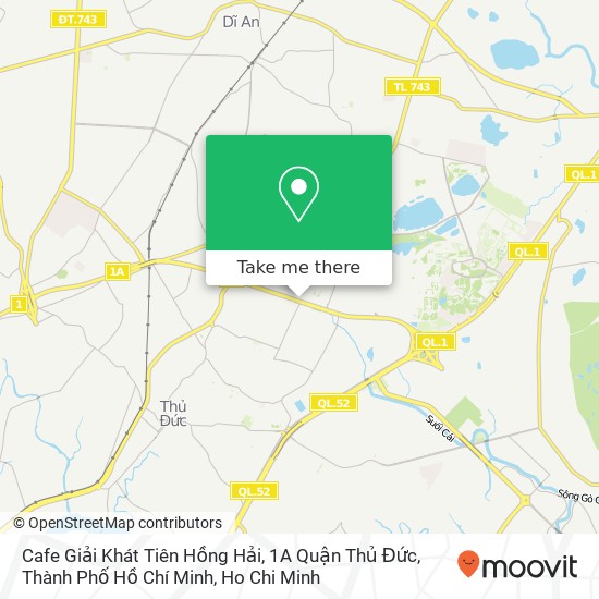 Cafe Giải Khát Tiên Hồng Hải, 1A Quận Thủ Đức, Thành Phố Hồ Chí Minh map