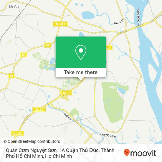 Quán Cơm Nguyệt Sơn, 1A Quận Thủ Đức, Thành Phố Hồ Chí Minh map