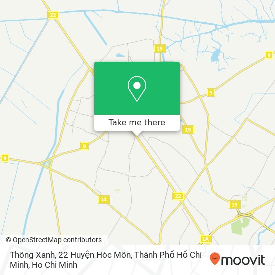 Thông Xanh, 22 Huyện Hóc Môn, Thành Phố Hồ Chí Minh map
