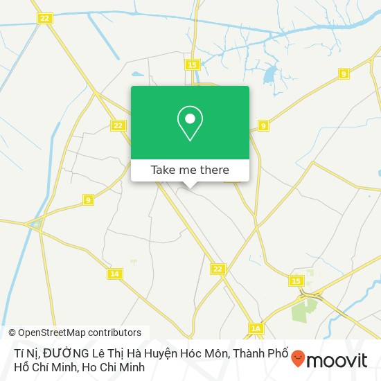 Tí Nị, ĐƯỜNG Lê Thị Hà Huyện Hóc Môn, Thành Phố Hồ Chí Minh map
