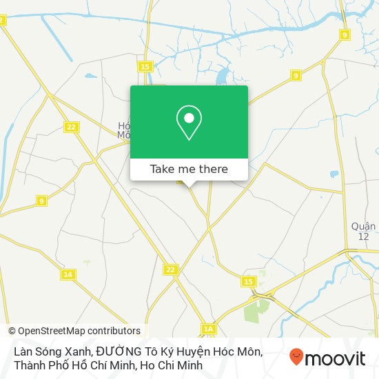 Làn Sóng Xanh, ĐƯỜNG Tô Ký Huyện Hóc Môn, Thành Phố Hồ Chí Minh map