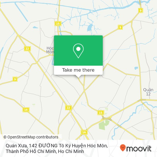 Quán Xưa, 142 ĐƯỜNG Tô Ký Huyện Hóc Môn, Thành Phố Hồ Chí Minh map