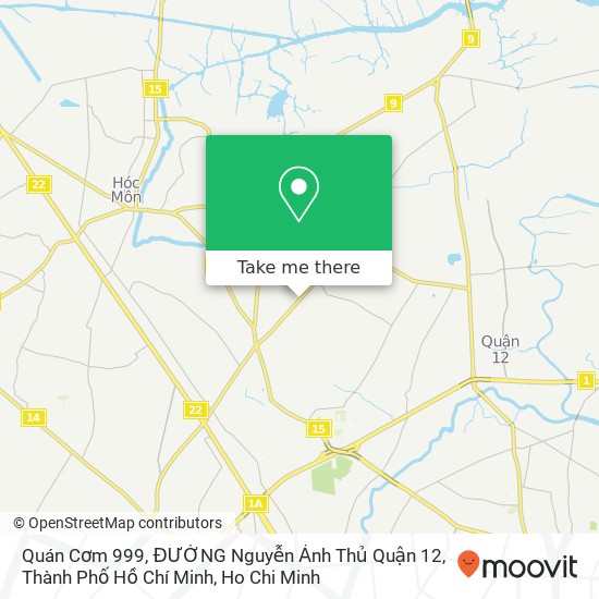 Quán Cơm 999, ĐƯỜNG Nguyễn Ảnh Thủ Quận 12, Thành Phố Hồ Chí Minh map