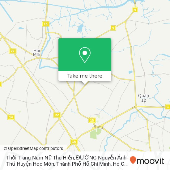 Thời Trang Nam Nữ Thu Hiền, ĐƯỜNG Nguyễn Ảnh Thủ Huyện Hóc Môn, Thành Phố Hồ Chí Minh map