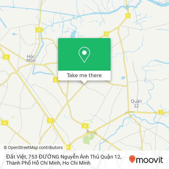 Đất Việt, 753 ĐƯỜNG Nguyễn Ảnh Thủ Quận 12, Thành Phố Hồ Chí Minh map