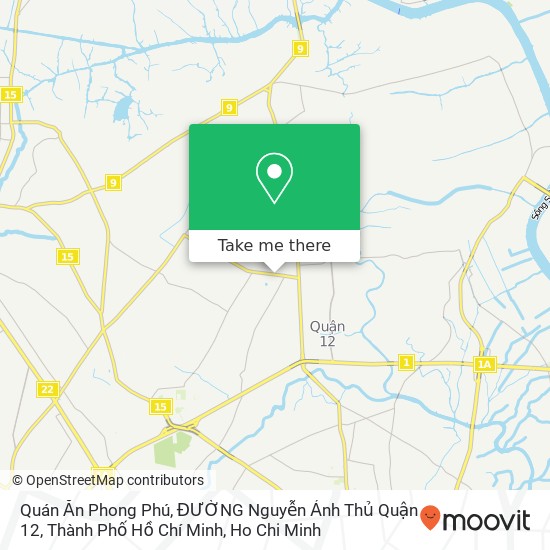 Quán Ăn Phong Phú, ĐƯỜNG Nguyễn Ảnh Thủ Quận 12, Thành Phố Hồ Chí Minh map