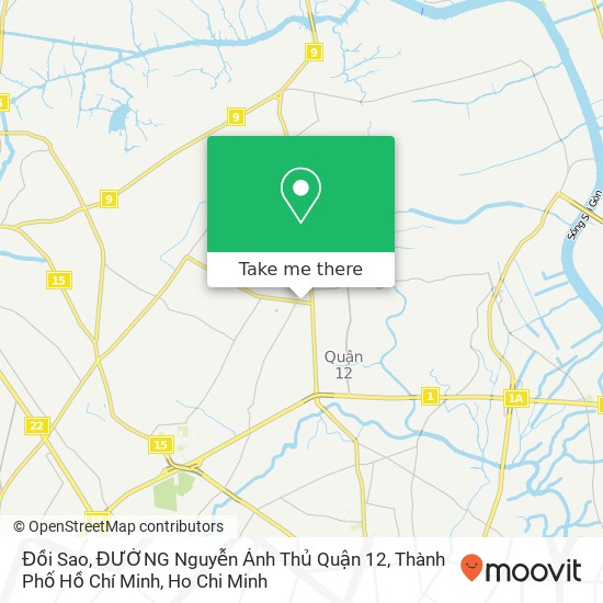 Đồi Sao, ĐƯỜNG Nguyễn Ảnh Thủ Quận 12, Thành Phố Hồ Chí Minh map