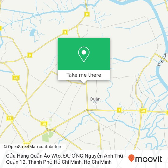 Cửa Hàng Quần Áo Wto, ĐƯỜNG Nguyễn Ảnh Thủ Quận 12, Thành Phố Hồ Chí Minh map