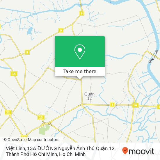 Việt Linh, 13A ĐƯỜNG Nguyễn Ảnh Thủ Quận 12, Thành Phố Hồ Chí Minh map