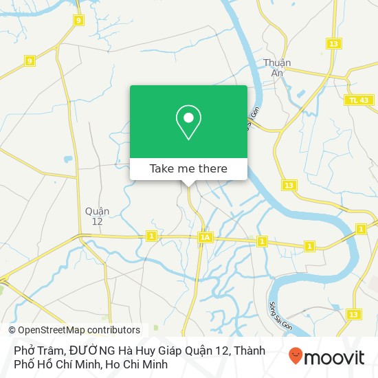 Phở Trâm, ĐƯỜNG Hà Huy Giáp Quận 12, Thành Phố Hồ Chí Minh map
