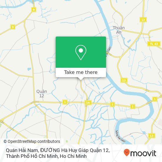 Quán Hải Nam, ĐƯỜNG Hà Huy Giáp Quận 12, Thành Phố Hồ Chí Minh map