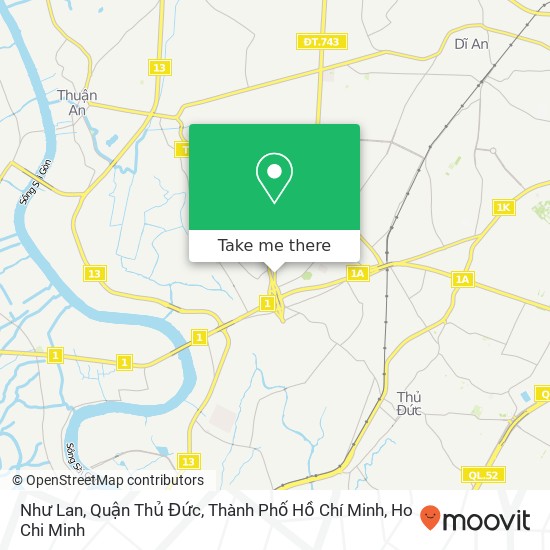 Như Lan, Quận Thủ Đức, Thành Phố Hồ Chí Minh map