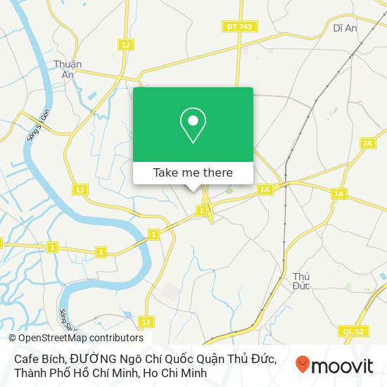 Cafe Bích, ĐƯỜNG Ngô Chí Quốc Quận Thủ Đức, Thành Phố Hồ Chí Minh map