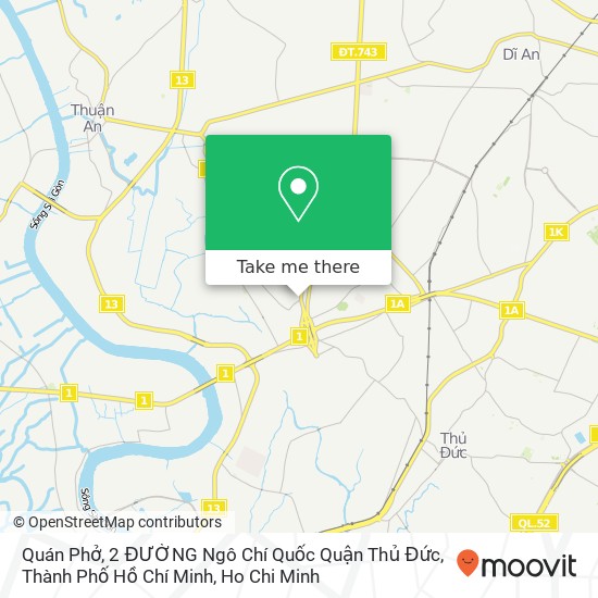 Quán Phở, 2 ĐƯỜNG Ngô Chí Quốc Quận Thủ Đức, Thành Phố Hồ Chí Minh map