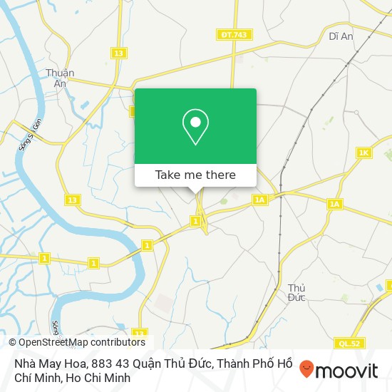 Nhà May Hoa, 883 43 Quận Thủ Đức, Thành Phố Hồ Chí Minh map