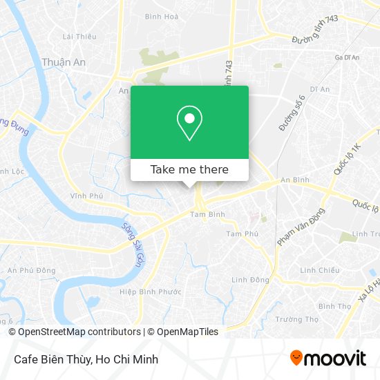 Cafe Biên Thùy map