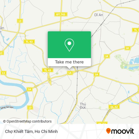 Chợ Khiết Tâm map