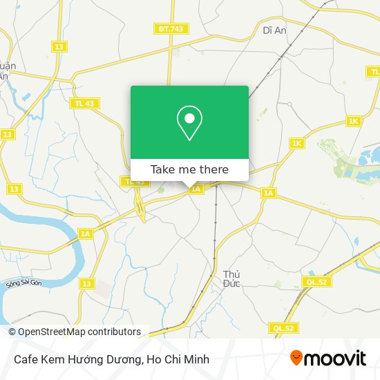 Cafe Kem Hướng Dương map