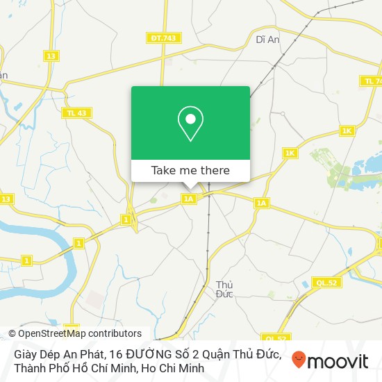 Giày Dép An Phát, 16 ĐƯỜNG Số 2 Quận Thủ Đức, Thành Phố Hồ Chí Minh map