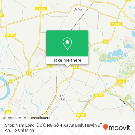 Shop Nam Long, ĐƯỜNG Số 4 Xã An Bình, Huyện Dĩ An map