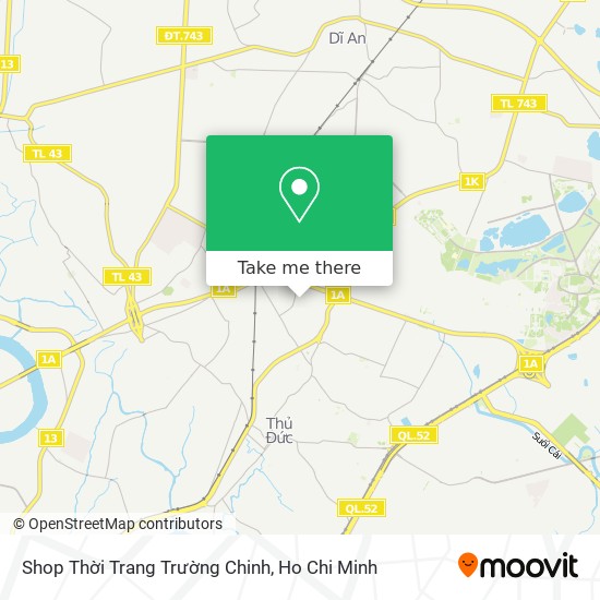 Shop Thời Trang Trường Chinh map