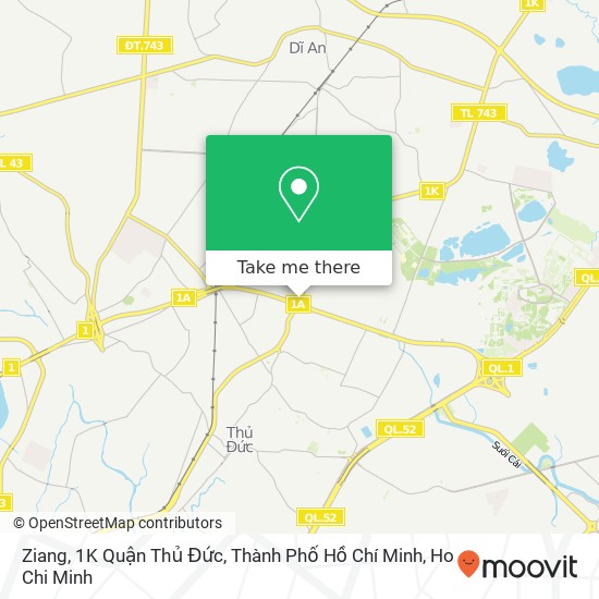 Ziang, 1K Quận Thủ Đức, Thành Phố Hồ Chí Minh map