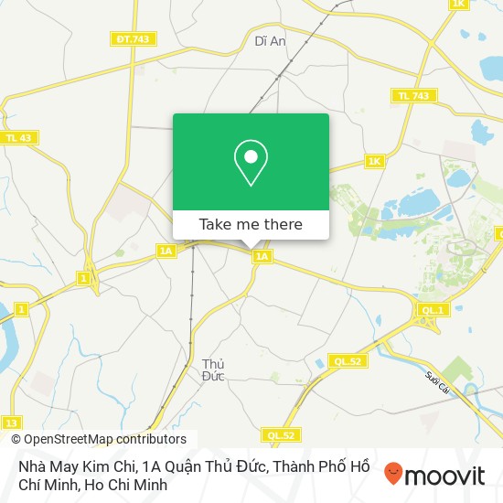 Nhà May Kim Chi, 1A Quận Thủ Đức, Thành Phố Hồ Chí Minh map