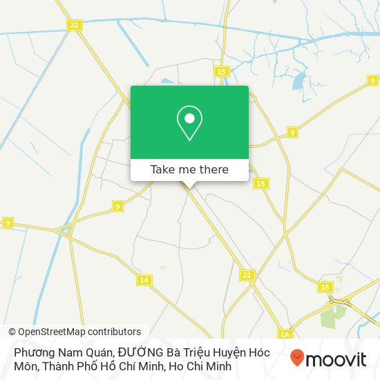 Phương Nam Quán, ĐƯỜNG Bà Triệu Huyện Hóc Môn, Thành Phố Hồ Chí Minh map