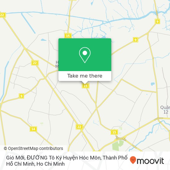 Gió Mới, ĐƯỜNG Tô Ký Huyện Hóc Môn, Thành Phố Hồ Chí Minh map