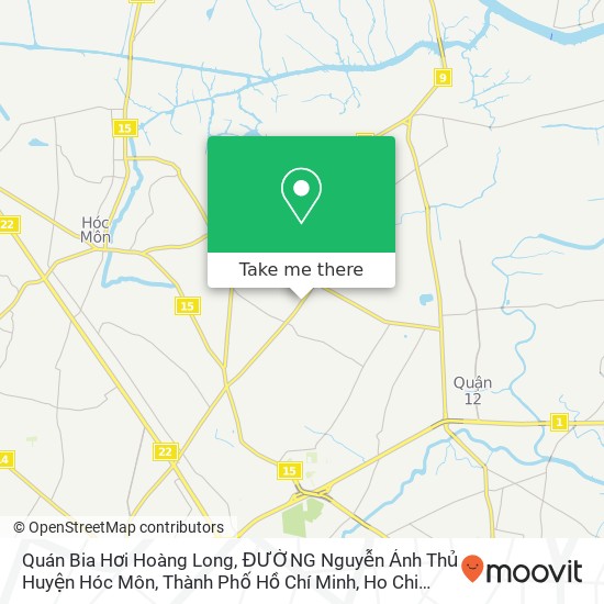 Quán Bia Hơi Hoàng Long, ĐƯỜNG Nguyễn Ảnh Thủ Huyện Hóc Môn, Thành Phố Hồ Chí Minh map