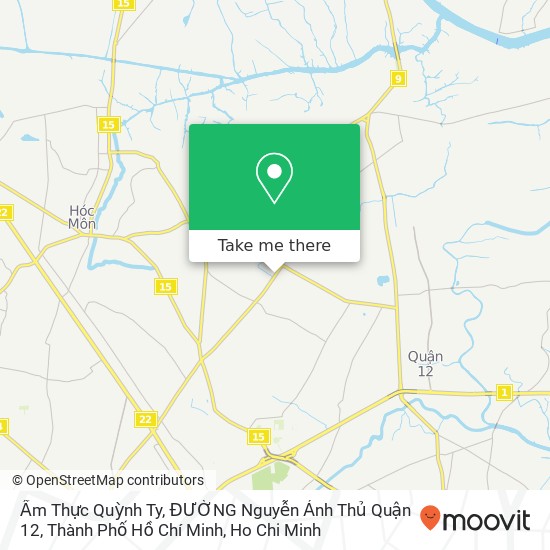 Ẩm Thực Quỳnh Ty, ĐƯỜNG Nguyễn Ảnh Thủ Quận 12, Thành Phố Hồ Chí Minh map
