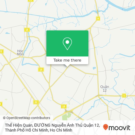 Thể Hiện Quán, ĐƯỜNG Nguyễn Ảnh Thủ Quận 12, Thành Phố Hồ Chí Minh map
