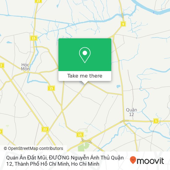 Quán Ăn Đất Mũi, ĐƯỜNG Nguyễn Ảnh Thủ Quận 12, Thành Phố Hồ Chí Minh map