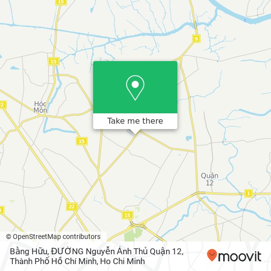 Bằng Hữu, ĐƯỜNG Nguyễn Ảnh Thủ Quận 12, Thành Phố Hồ Chí Minh map