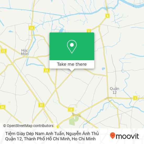 Tiệm Giày Dép Nam Anh Tuấn, Nguyễn Ảnh Thủ Quận 12, Thành Phố Hồ Chí Minh map