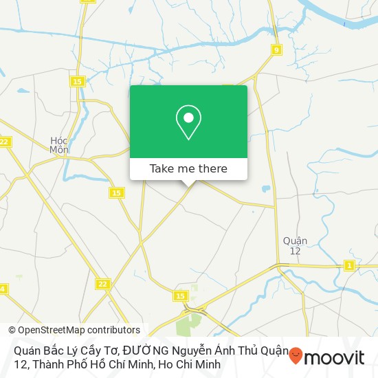 Quán Bắc Lý Cầy Tơ, ĐƯỜNG Nguyễn Ảnh Thủ Quận 12, Thành Phố Hồ Chí Minh map