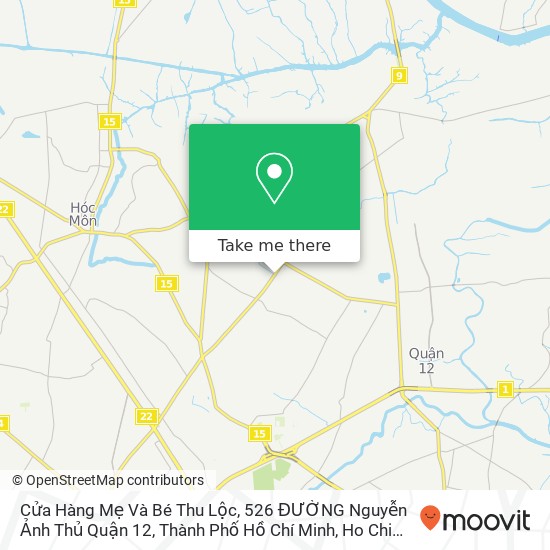 Cửa Hàng Mẹ Và Bé Thu Lộc, 526 ĐƯỜNG Nguyễn Ảnh Thủ Quận 12, Thành Phố Hồ Chí Minh map