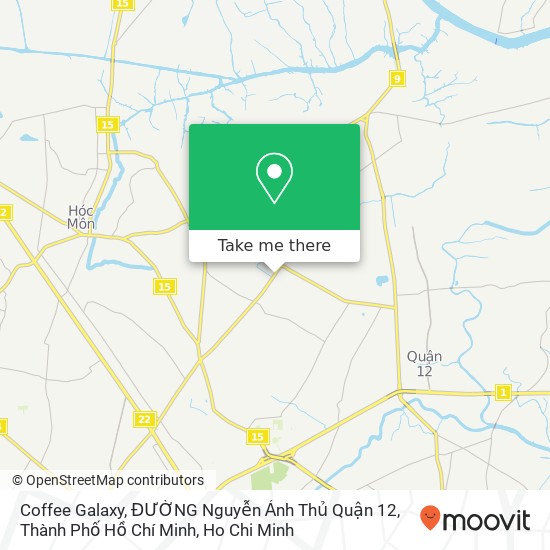 Coffee Galaxy, ĐƯỜNG Nguyễn Ảnh Thủ Quận 12, Thành Phố Hồ Chí Minh map