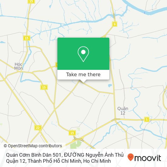 Quán Cơm Bình Dân 501, ĐƯỜNG Nguyễn Ảnh Thủ Quận 12, Thành Phố Hồ Chí Minh map