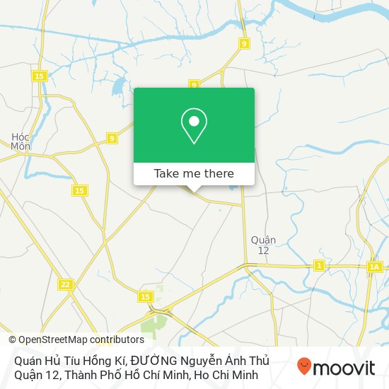 Quán Hủ Tíu Hồng Kí, ĐƯỜNG Nguyễn Ảnh Thủ Quận 12, Thành Phố Hồ Chí Minh map