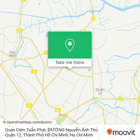 Quán Cơm Tuấn Phát, ĐƯỜNG Nguyễn Ảnh Thủ Quận 12, Thành Phố Hồ Chí Minh map