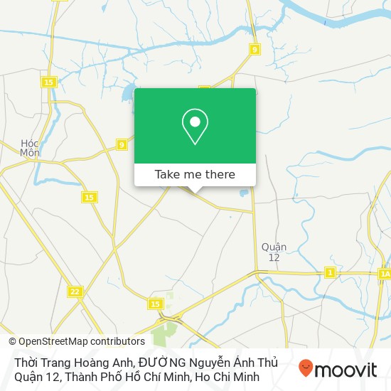Thời Trang Hoàng Anh, ĐƯỜNG Nguyễn Ảnh Thủ Quận 12, Thành Phố Hồ Chí Minh map