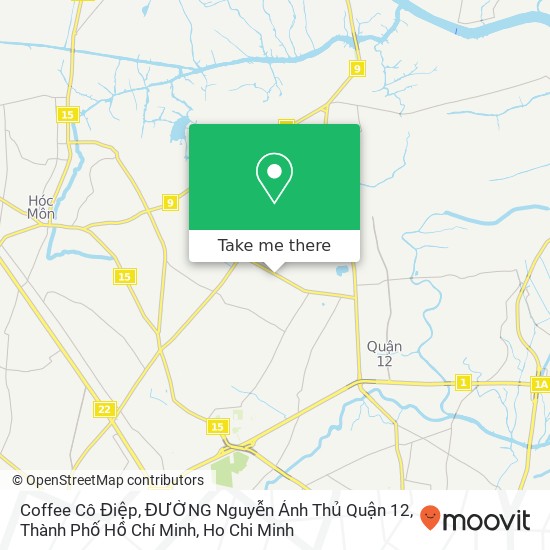 Coffee Cô Điệp, ĐƯỜNG Nguyễn Ảnh Thủ Quận 12, Thành Phố Hồ Chí Minh map