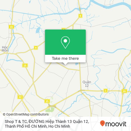 Shop T & TC, ĐƯỜNG Hiệp Thành 13 Quận 12, Thành Phố Hồ Chí Minh map