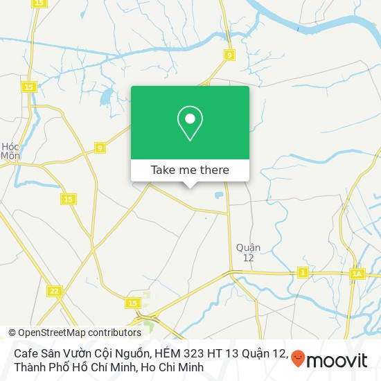 Cafe Sân Vườn Cội Nguồn, HẺM 323 HT 13 Quận 12, Thành Phố Hồ Chí Minh map