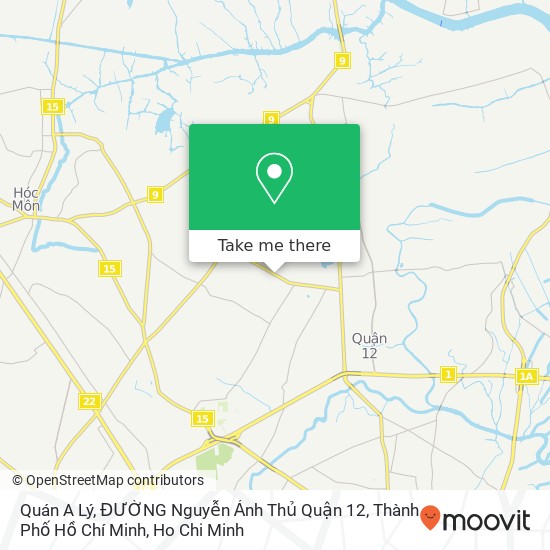 Quán A Lý, ĐƯỜNG Nguyễn Ảnh Thủ Quận 12, Thành Phố Hồ Chí Minh map