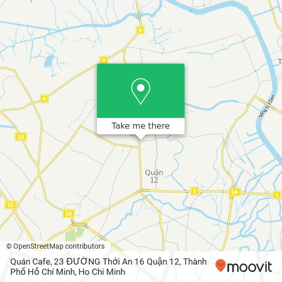 Quán Cafe, 23 ĐƯỜNG Thới An 16 Quận 12, Thành Phố Hồ Chí Minh map