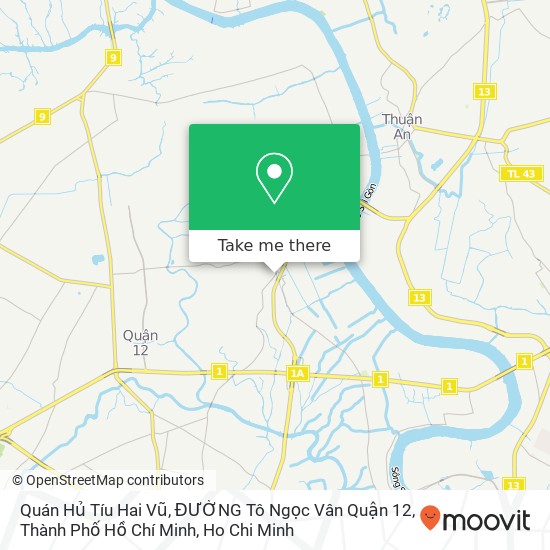 Quán Hủ Tíu Hai Vũ, ĐƯỜNG Tô Ngọc Vân Quận 12, Thành Phố Hồ Chí Minh map